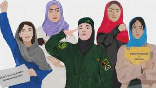 Afghan women, illustration