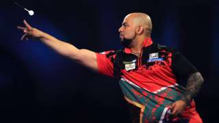 South African darts player Devon Petersen
