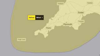 Yellow weather warning over South West