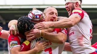 St Helens celebrate