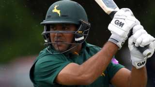 Samit Patel in action for Nottinghamshire