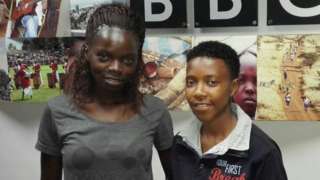 Kenya captain Mary Kinuthia and Kenya team manager Doreen Nabwire