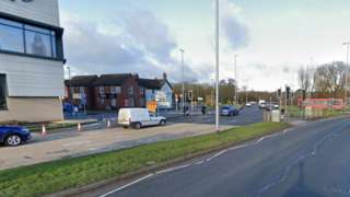 The A34 Queensway in Stafford