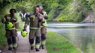Emergency services at the canal