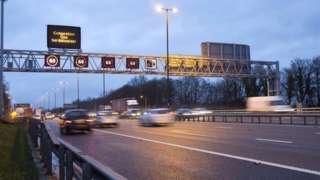 'Smart motorway' in operation on the M4/M5 junction