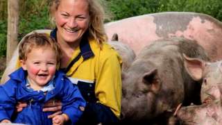 Pig farmer Anna Longthorp