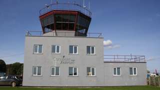 The control tower at Cotswold Airfield