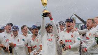 Essex won the title when the County Championship was last played in 2019