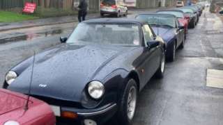 TVR Sports Cars parked in street