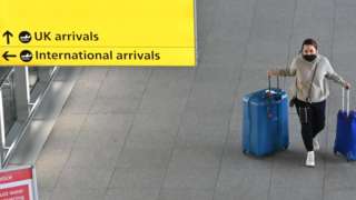 Traveller at airport