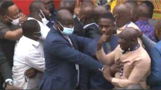 Ghanaian MPs fighting