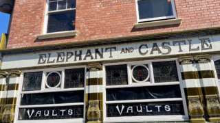 The recreated Elephant and Castle Public House