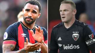 Callum Wilson and Wayne Rooney