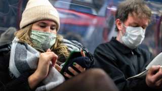 People wearing masks