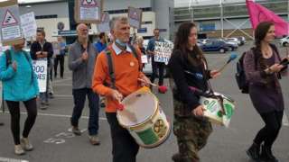 Protest in Shrewsbury
