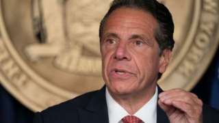 Former New York State governor Andrew Cuomo holds press briefing in 2021