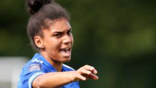 Holly Morgan in action for Leicester