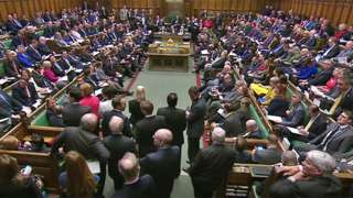 MPs in the Commons during Prime Minister's Questions