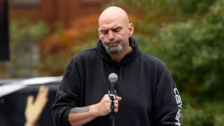 John Fetterman at a campaign event