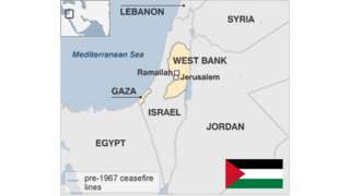 Map of Palestinian Territories