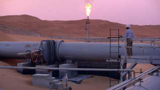Saudi oil production flaring