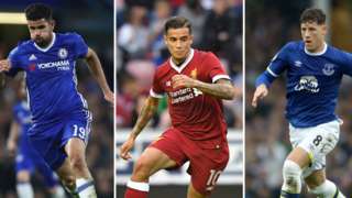 Diego Costa, Philippe Coutinho and Ross Barkley