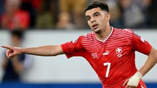 Zeki Amdouni scores for Switzerland