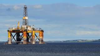 Offshore oil platform, North of Scotland