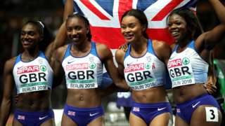 Great Britain 4x100m women's squad