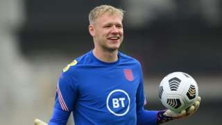 Aaron Ramsdale in England training