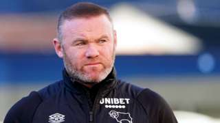 Derby County manager Wayne Rooney