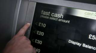 A cash machine