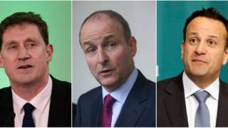 Eamon Ryan, Micheal Martin and Leo Varadkar
