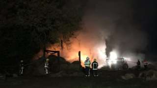 Barn Fire in Totton