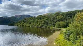 The part of Ullswater near where the paddleboarder went missing