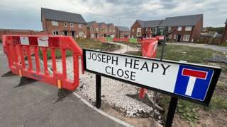 The sign reading Joseph Heapy Close
