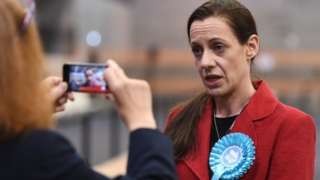 Brexit Party candidate Annunziata Rees-Mogg at the European Parliamentary elections count