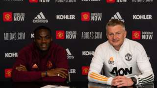 Eric Bailly and Ole Gunnar Solskjaer