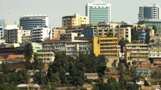 A general view over Kigali, Rwanda