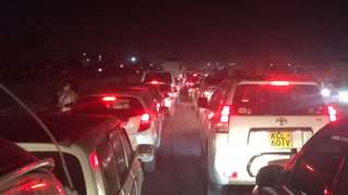 Traffic on Mombasa road