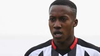Siriki Dembele playing for Grimsby