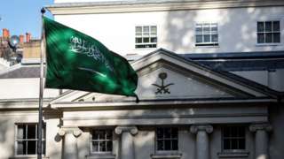 File photo showing Saudi Arabia's embassy in London (18 October 2018)