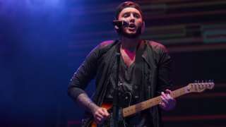 James Arthur performing at day one of V Festival