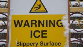 Ice warning