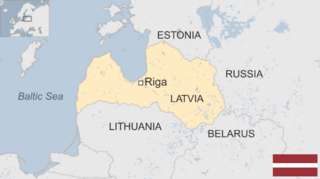 Map of Latvia