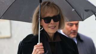 E Jean Carroll attends New York rape trial against Mr Trump