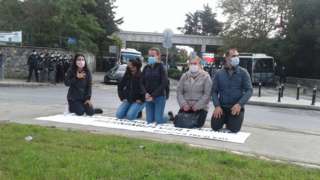 Bimeks işçileri Boğaziçi Üniversitesi'nde eylemlerine devam ediyor