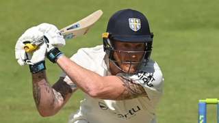 Ben Stokes bats against Middlesex