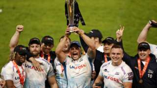 Sale Sharks lift the Premiership Cup