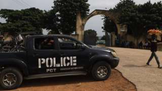 A police truck in Nigeria
